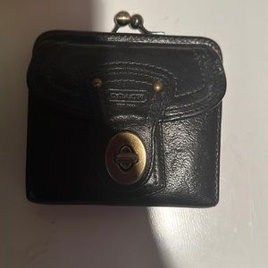 Coach Black Leather Wallet